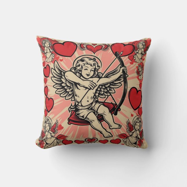 Vintage cupide  love cushion (Front)