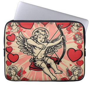 Vintage cupide love laptop sleeve