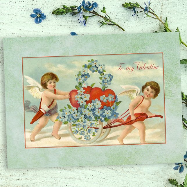 Vintage Cupids and Hearts Postcard (Creator Uploaded)