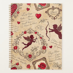 Vintage Cupid's Romantic Pattern (2) Planner