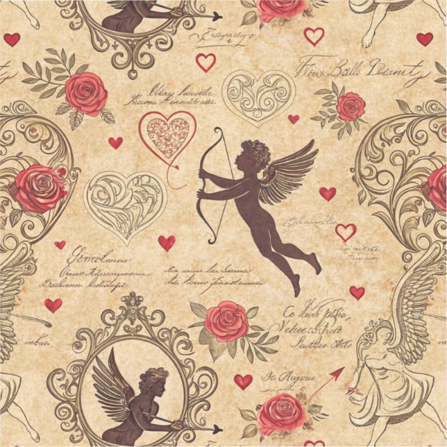 Vintage Cupid's Romantic Pattern (4) (Front)