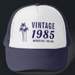 Vintage Custom 20th 40th 50th 60th Birthday Squad Trucker Hat<br><div class="desc">Vintage Custom 20th 40th 50th 60th Birthday Squad Trucker Hat</div>