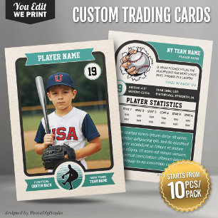 Vintage Custom Baseball Trading Card 10 pcs/pack