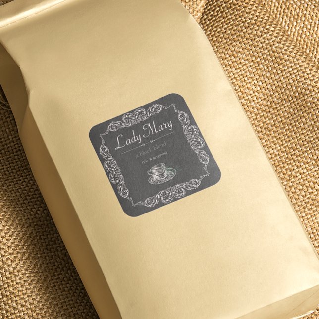 Vintage custom black tea label (Creator Uploaded)