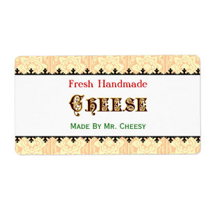 Vintage Custom Handmade Cheese Labels
