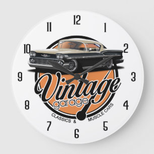 Vintage Custom Impala Garage Large Clock