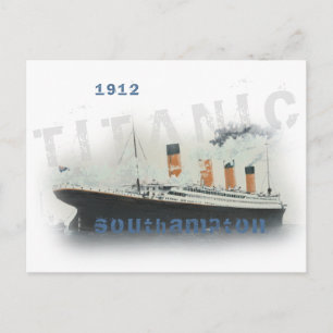 Vintage Custom Text Titanic Postcard