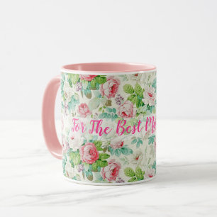 Vintage Customise Elegant Popular Floral Rose Mug