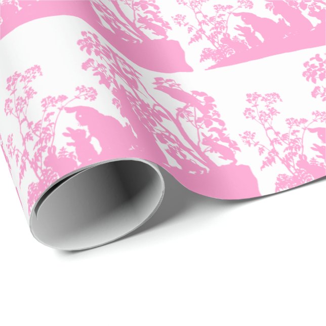 Vintage Cute Animal Easter  Wrapping Paper (Roll Corner)