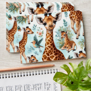 Vintage Cute Baby Giraffe Pattern Envelope