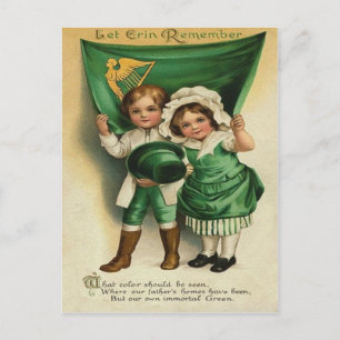 Vintage Cute Irish Couple St Patrick's Day Card