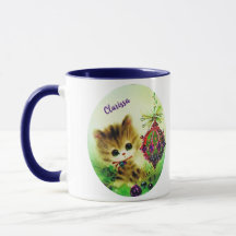 Vintage Cute Kitten  