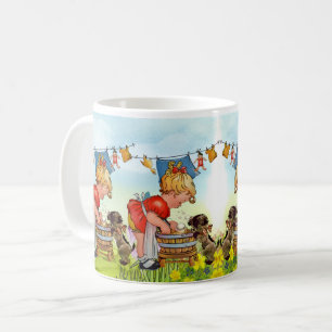 Vintage Cute Little Girl  Coffee Mug