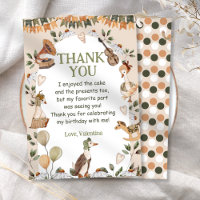 Vintage Cute Mother Goose Kids Toys Thank You Card