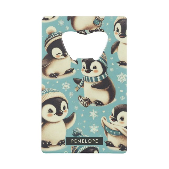 Vintage Cute Penguin Pattern (Front)