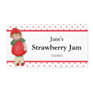 Vintage Cute Strawberry Jam