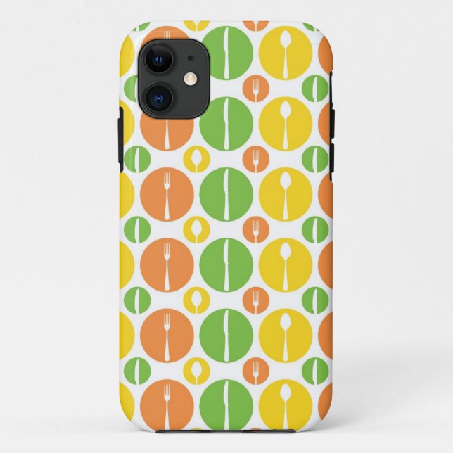Vintage Cutlery Pattern Case-Mate iPhone Case (Back)