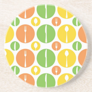 Vintage Cutlery Pattern Coaster