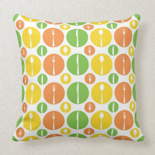 Vintage Cutlery Pattern Cushion