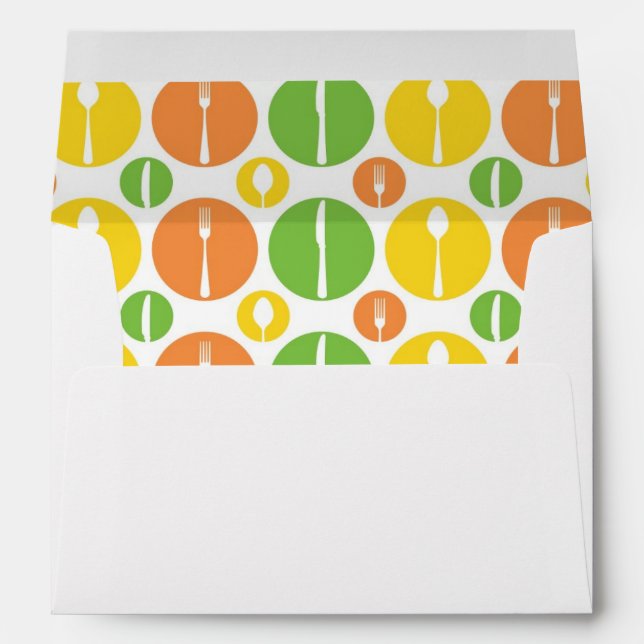 Vintage Cutlery Pattern Envelopes (Back (Bottom))