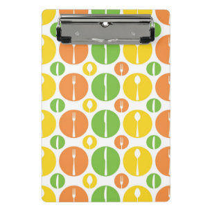 Vintage Cutlery Pattern Mini Clipboard