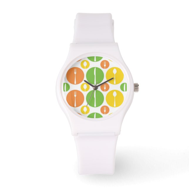 Vintage Cutlery Pattern Watch (Front)