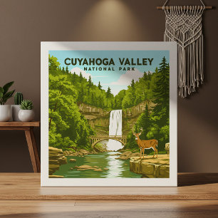 Vintage Cuyahoga Valley National Park  Ceramic Tile