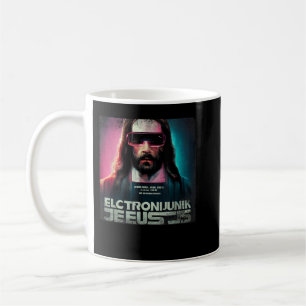 Vintage Cyberpunk Jesus Futuristic Religious Chris Coffee Mug