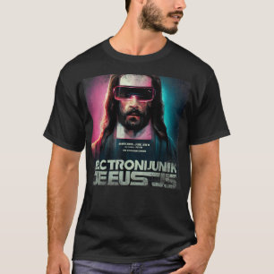 Vintage Cyberpunk Jesus Futuristic Religious Chris T-Shirt