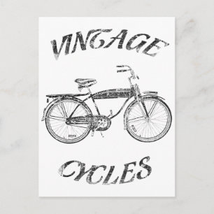 vintage cycles postcard