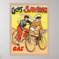 Vintage Cycles Saving Gas