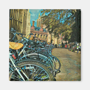 Vintage cycling gifts magnet
