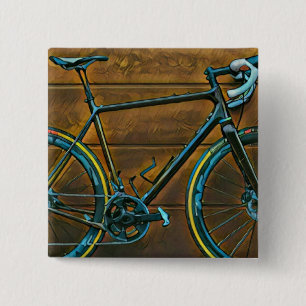 Vintage cycling gifts mountain bike gifts 15 cm square badge