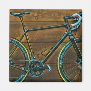 Vintage cycling gifts   mountain bike gifts magnet