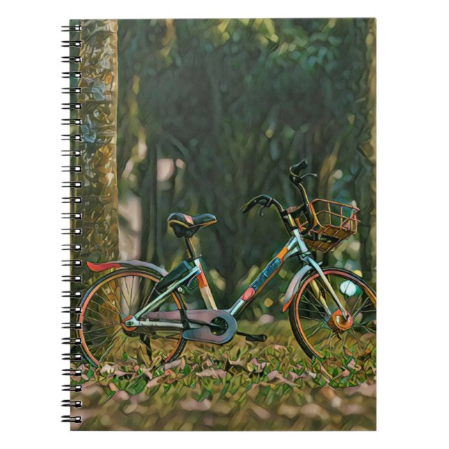 vintage cycling gifts notebook (Front)