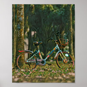 vintage cycling gifts poster