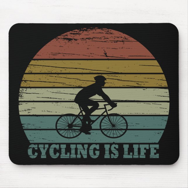 vintage cycling mouse pad (Front)