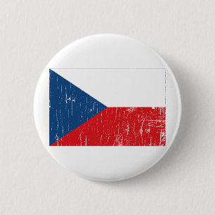 Vintage Czech Republic 6 Cm Round Badge