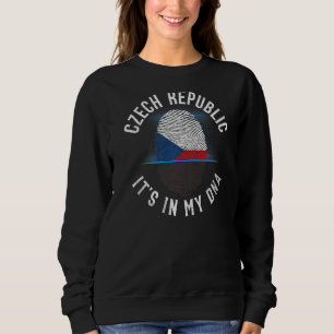 Vintage Czech Republic Flag  It Is In My Dna Sweatshirt