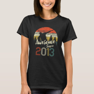 Vintage Dabbing Awesome Since 2013 10th Birthday B T-Shirt