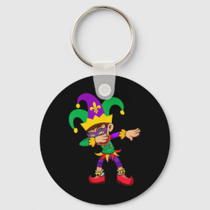 Vintage Dabbing Boy Mardi Gras 2025 Key Ring