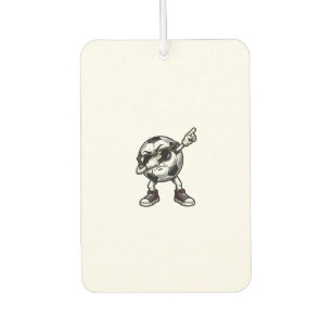 Vintage Dabbing Soccer Ball Shirt Design (2)_1 Car Air Freshener