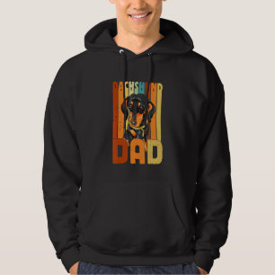 Vintage Dachshund Dad Best Dachshund Dad Fathers D Hoodie
