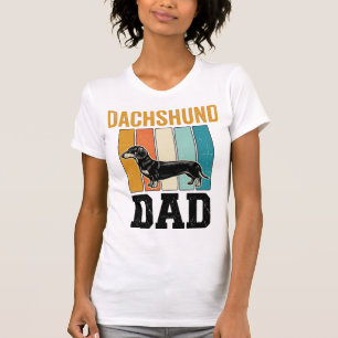 Vintage Dachshund Dad Dog Lover Vector Design_1 T-Shirt