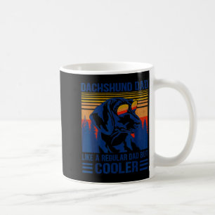 Vintage Dachshund Dad Like A Regular Dad But Coole Coffee Mug
