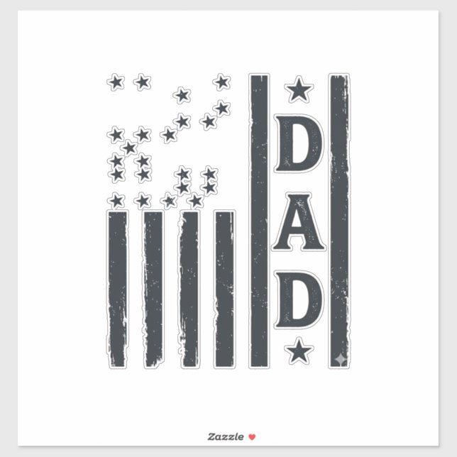 Vintage Dad American Flag Vector Design_1 (Sheet)