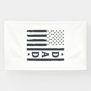 Vintage Dad American Flag Vector Design_1 Banner