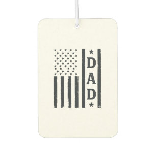Vintage Dad American Flag Vector Design_1 Car Air Freshener