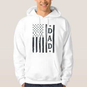 Vintage Dad American Flag Vector Design_1 Hoodie
