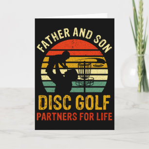 Vintage Dad And Son Disc Golf Partners For Life Fa Card